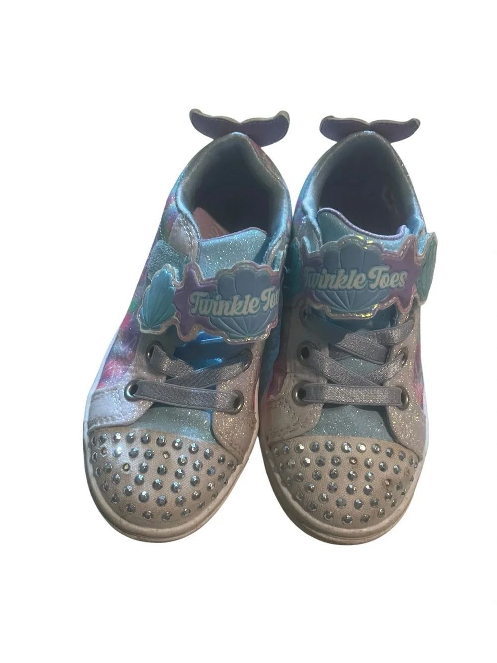 Skechers Mermaid Glitter Kids Sneakers - Blue/Pink size 9 like new